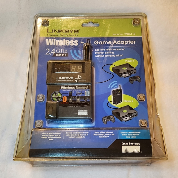 Linksys Wireless B Game Adapter 2.4GHz 802.11b Model WGA11B New in Package - Picture 2 of 10